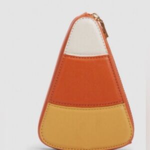 COACH HALLOWEEN CANDY CORN ZIP COIN CASE